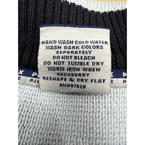 Pepe Jeans London Vintage Cardigan Men Sweater Logo Spell Out Size XL Blue - Picture 14 of 14